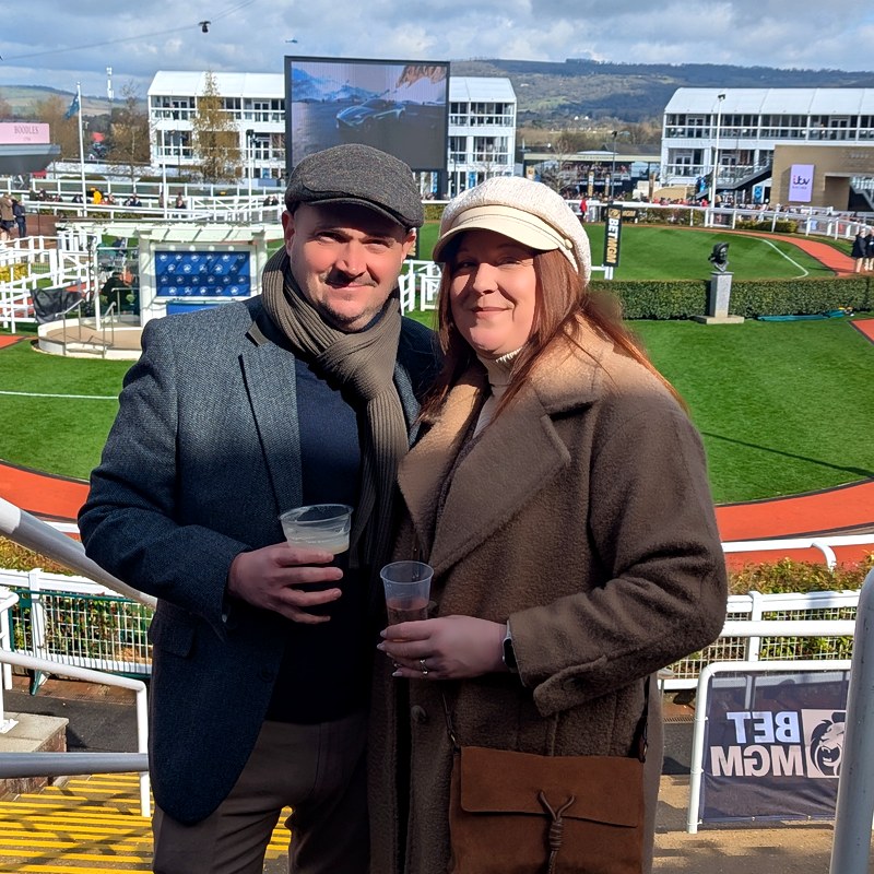 Ann and Mike at Cheltenham